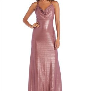 Morgan & Co. Rose Gold formal dress S 13 Like New (only worn once)